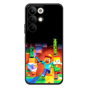 Чехлы для RealMe C85 (Персонажи Майн Крафт) – Герой Майнкрафт