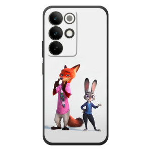 Силиконовый чехол с принтом Зоотрополіс для RealMe C85 – Джуди и Ник