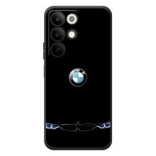 Силиконовый бампер с картинкой машины на RealMe C85 (Черный BMW)