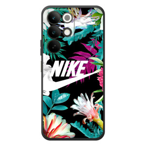 Силіконовый Чохол на RealMe C85 з картинкою НАЙК – Квітковий Nike