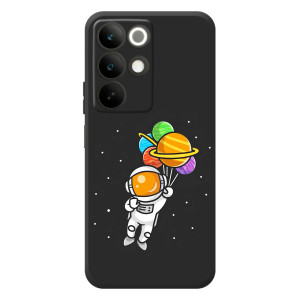 Силиконовый Чехол с принтом "Космонавты" на RealMe C85 – Космонавт с шариками
