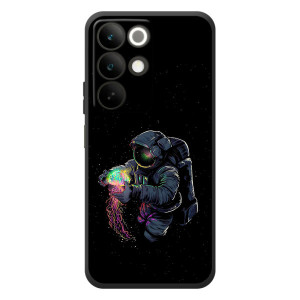 Силиконовый Чехол с принтом "Космонавты" на RealMe C85 – В руках земля