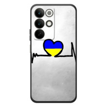 Силиконовый Чехол на RealMe C85 (Я-Украина) (Украинская кардиограмма)