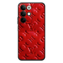 Текстурный Чехол Louis Vuitton для Реалми С85 (Красный ЛВ)