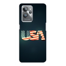 Чехол Флаг USA для Realme GT 2 Pro (USA)