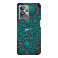 Силиконовый Чехол на Realme GT 2 Pro с картинкой Nike – Найк зеленый