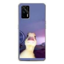 Бампер с принтом Мемы для Realme GT 5G (Утка)