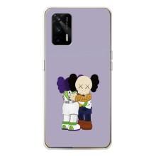 Чехлы для Realme GT 5G - Bearbrick Louis Vuitton (PREMIUMPrint) (Дружба Беарбрик)