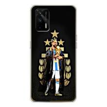 Чехлы Лео Месси Аргентина для Realme GT 5G (Месси король)