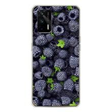 Чехлы с Фруктами для Realme GT 5G (VPrint) (Ежевика)