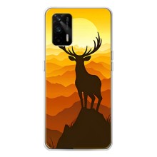 Чохли з зображенням різних тварин на Realme GT 5G (Силует Оленя)