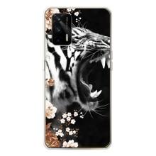 Чехлы с картинками животных Realme GT 5G (Стильный ТИГР)