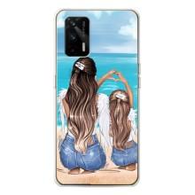 Чехол с печатью для Realme GT 5G - (Мама с ребенком) (AlphaPrint)