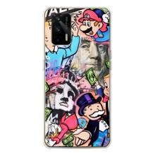 Чехлы с крутыми принтами для Realme GT 5G - (PREMIUMPrint) (Monopoly man)