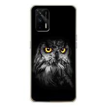 Чохли з принтом СОВИ для Realme GT 5G – Сова на чорному