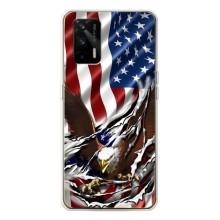 Чехол Флаг USA для Realme GT 5G – Флаг USA
