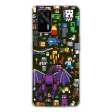 Чехол Майнкрафт на Realme GT 5G (AlphaPrint) Minecraft