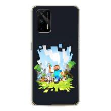 Чехол Майнкрафт на Realme GT 5G (AlphaPrint) Minecraft