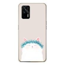 Чехол на тематику: Коты для Realme GT 5G – Белый котик