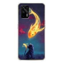 Чехол на тематику: Коты для Realme GT 5G – Встреча