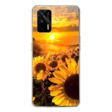 Чохол з Квітами для Realme GT 5G (поле соняшників)