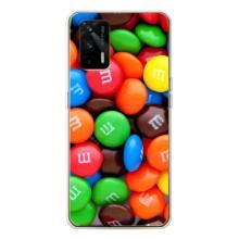 Чехол с изображением  вкусной еды для Realme GT 5G – Разноцветные M&M'S