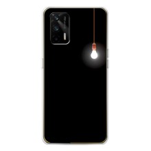Чохол з картинками на чорному фоні для Realme GT 5G – Лампочка