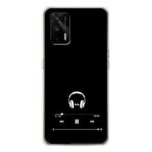 Чохол з картинками на чорному фоні для Realme GT 5G – Плеєр