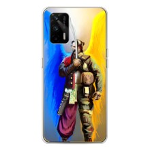 Чохол з картинкою (Патріотичний КОЗАК) на Realme GT 5G – КОЗАК  з крилами