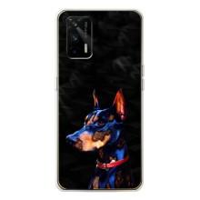 Бампер для Realme GT 5G с картинкой "Песики" (Собака Мопс)