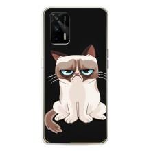 Чехол с принтом для Realme GT 5G (AlphaPrint) Модные коты