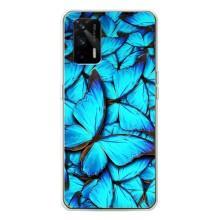 Чехол с принтом для ДжиТи 5Джи - (Прикольные) (AlphaPrint) (Синие бабочки)