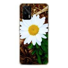 Чехол с ромашками на Realme GT 5G – Белая ромашка