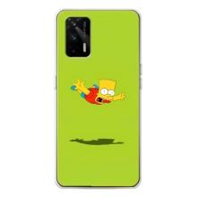 Чехол с Симпсонами для Realme GT 5G (VPrint)