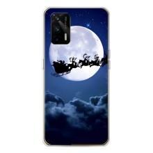 Чехол Санта Клаус для Realme GT 5G – Санта - луна