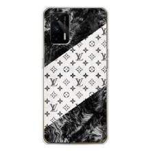 Чохол Стиль Louis Vuitton на Realme GT 5G – LV на білому