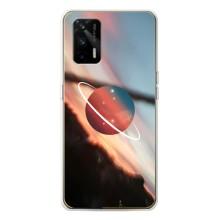 Чехол (ТПУ) с планетами на Realme GT 5G – Сатурн