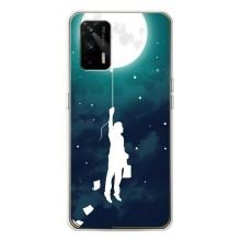 Чехол (ТПУ) с планетами на Realme GT 5G – To The moon