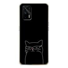 Чехол с рисунком кот на Realme GT 5G