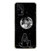 Чехол с рисунком кот на Realme GT 5G