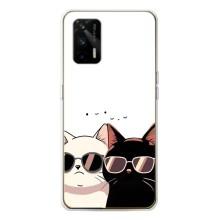 Чехол с рисунком кот на Realme GT 5G