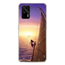 Чехол с мультфильмом Моана Realme GT 5G (Моана в море)