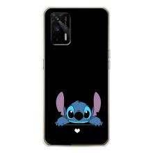 Чехол с принтом Стич на Realme GT 5G – Стич на черном