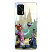 Чехол Зоотрополіс на Realme GT 5G – Ник Джуди и змея
