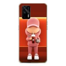 Крутые Чехлы Луи Виттон для Realme GT 5G (AlphaPrint) – С Кофе