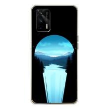 Летний Чехол на Realme GT 5G – Синий Водопад