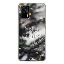 Новогодние, Праздничные Чехлы для Realme GT 5G - 2024 год (Hello winter)