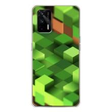 Чехлы для Realme GT 5G (Персонажи Майн Крафт) – Текстура
