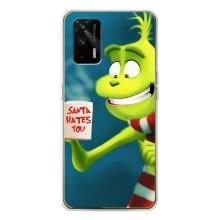 Різдвяні Чохли для Realme GT 5G (VPrint) (Зелений Грінч)