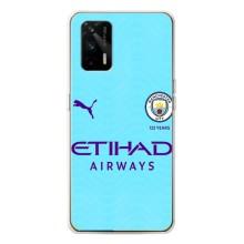 Силиконовые Чехлы принт Футбол на Realme GT 5G – Man City